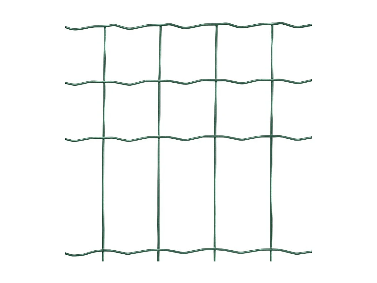Grillage soudé en rouleau H1m50 x L25m fil 2.5mm maille 100x50 mm Vert