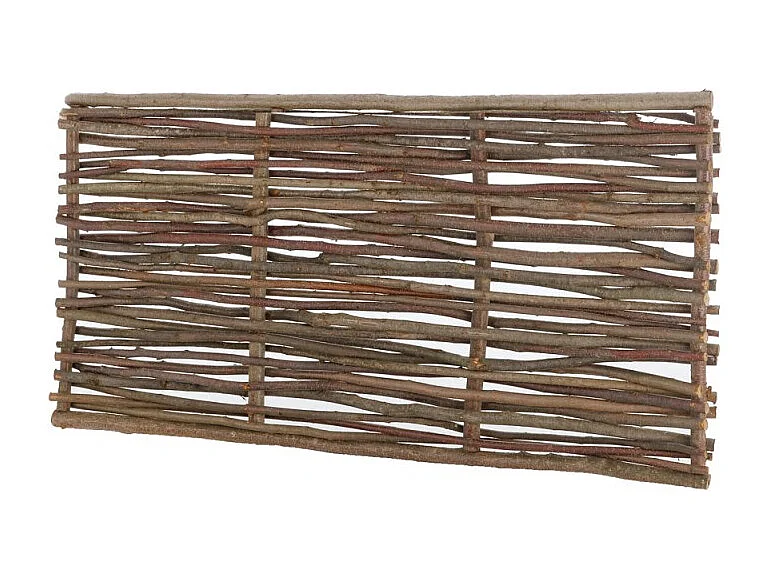 Panneau bois en noisetier tressé