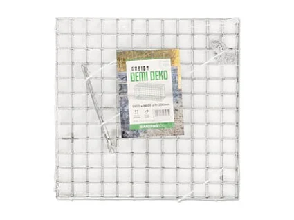 Gabion acier galvanisé L60 x H60 x Pr.30 cm tirants et crampons inclus