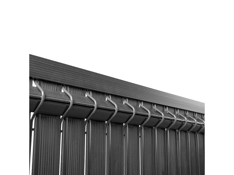 PVC Tuinscherm - Privacy Latten - Kunststof - 2,50x1,93m - Grijs - Privacyscherm