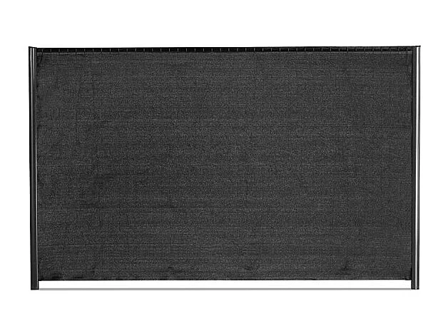 Brise vue toile en rouleau haute densité Occultation très élevée (350gr/m²) H 1m23 longueur 10M - Noir