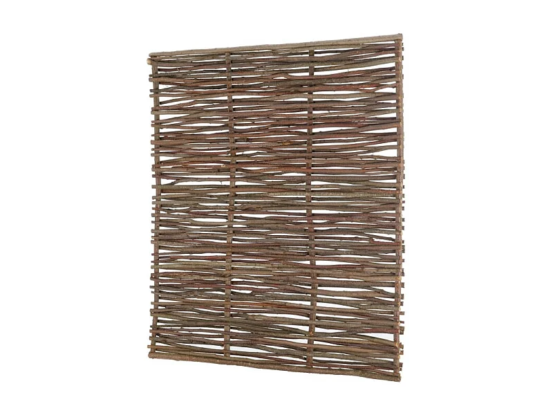 Tuinhek - Hazelaar Gevlochten - 1,8x1,5m - Houtkleur - Natuurljk