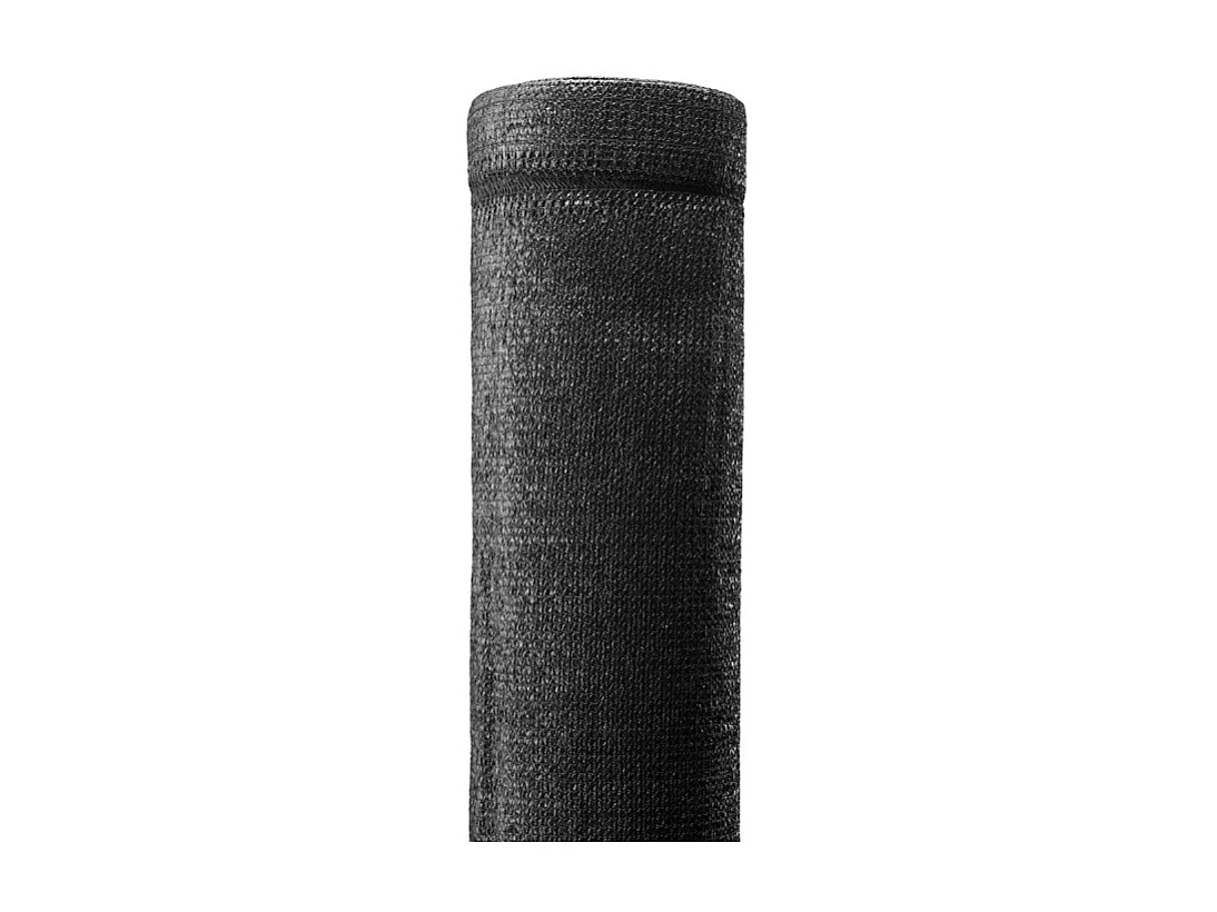 Brise vue toile en rouleau haute densité Occultation très élevée (350gr/m²) H 1m53 longueur 10M - Noir
