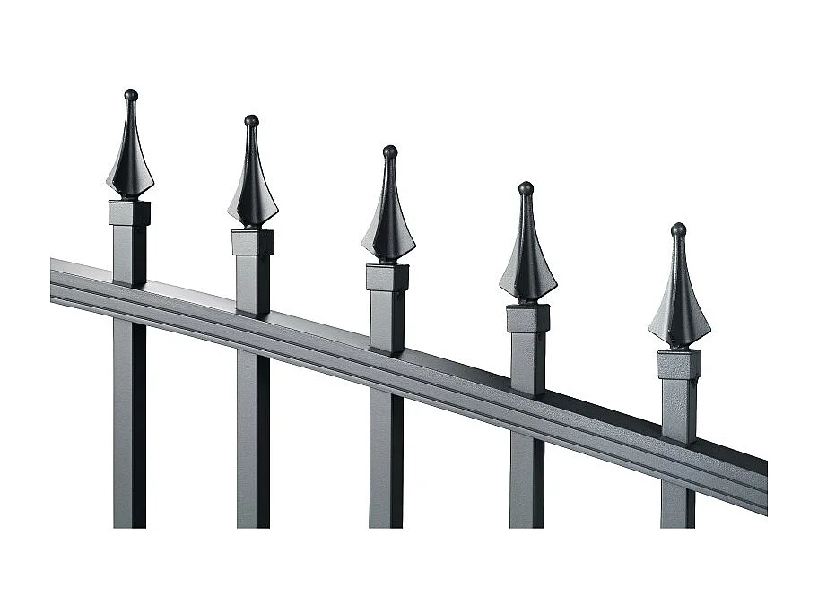 Portail aluminium tradition style ferronnerie 3m00 Gris