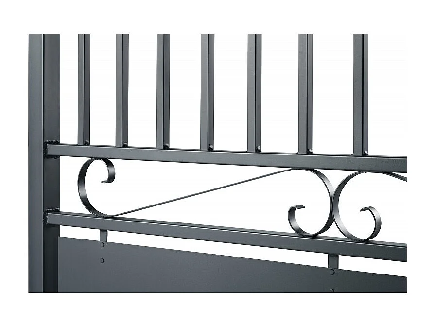 Portail aluminium tradition style ferronnerie 3m00 Gris