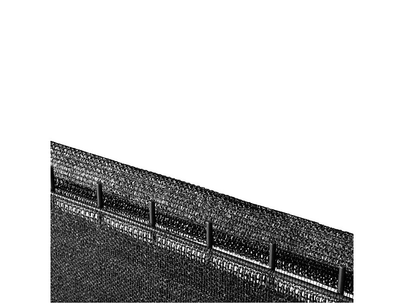 Brise vue 220 g/m² occultation élevée H2m00 x L 10m Noir