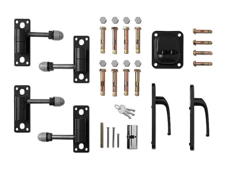 Aluminium Poort - Tuinpoort - 3,50m - Weerbestendig - Ijzerwerk - Zwart