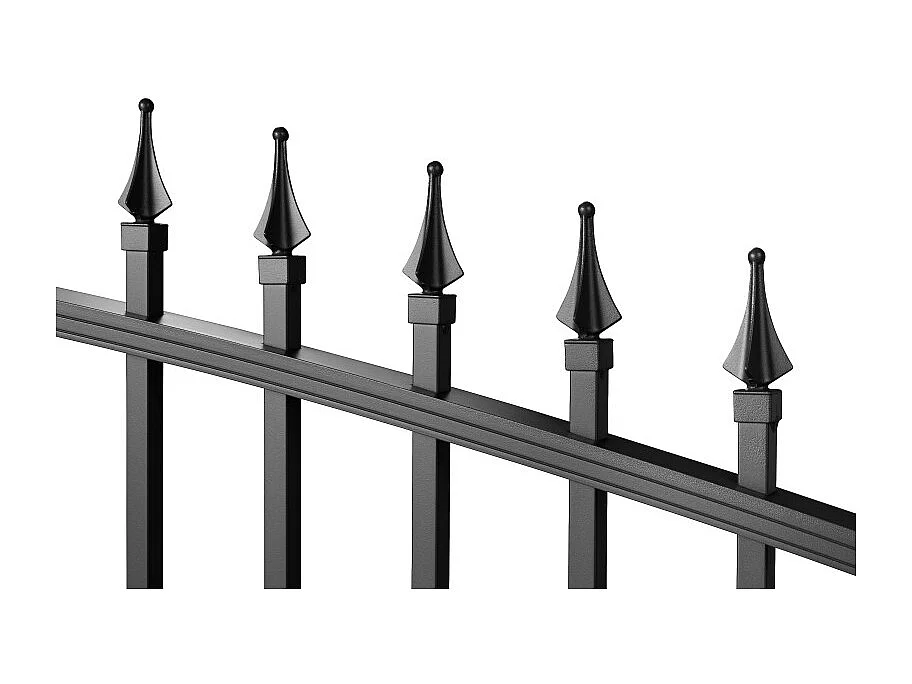 Portail aluminium tradition style ferronnerie 3m50 Noir