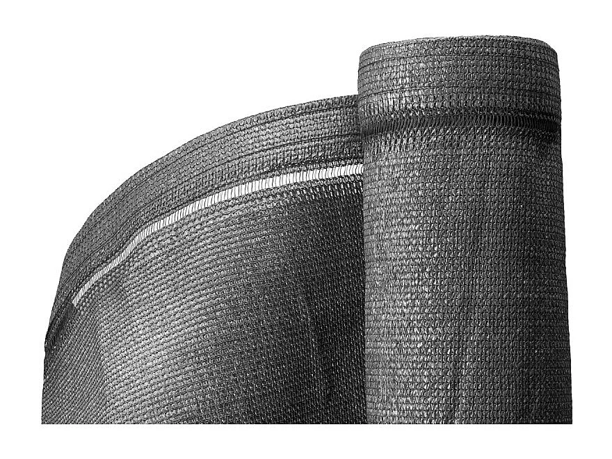 Brise vue toile en rouleau haute densité Occultation très élevée (350gr/m²) H 1m53 longueur 5M - Gris anthracite