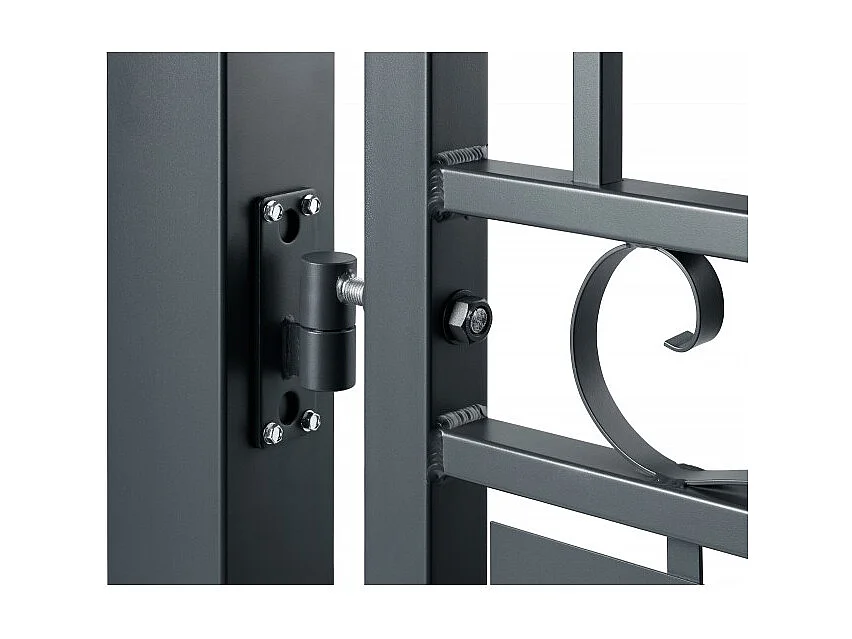 Portail aluminium tradition style ferronnerie 4m Gris