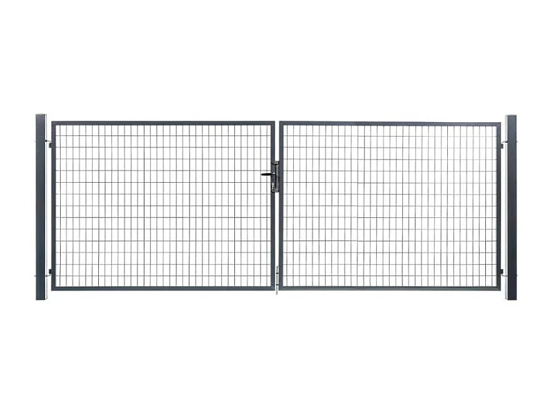 Portail grillagé Square passage 4m ht 2m gris anthracite