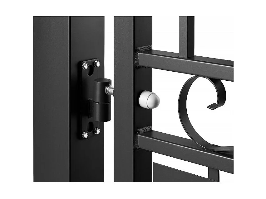 Portail aluminium tradition style ferronnerie 4m Noir