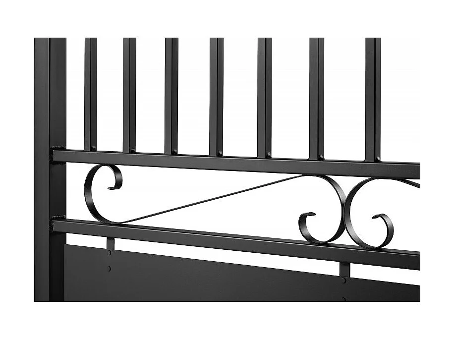 Portail aluminium tradition style ferronnerie 4m Noir