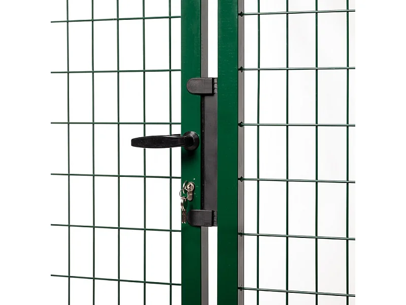 Portail grillagé Square passage 4m ht 1m70 vert