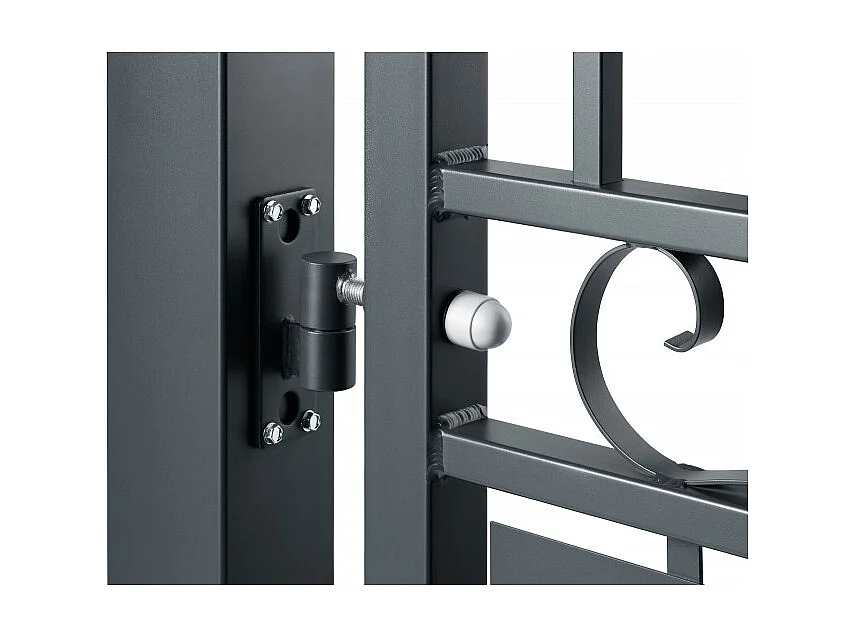 Portail aluminium tradition style ferronnerie 3m50 Gris