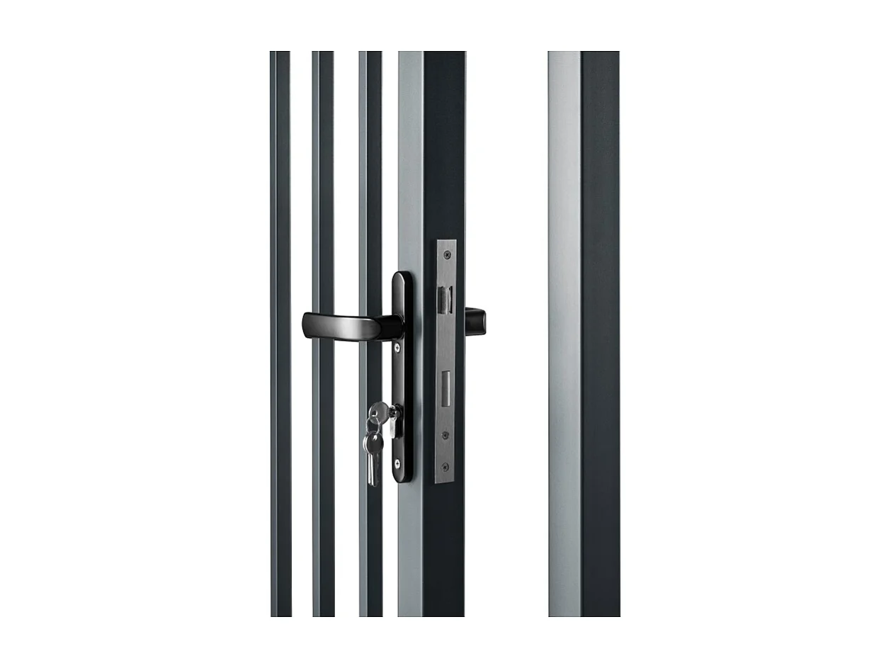 Portail aluminium tradition style ferronnerie 3m50 Gris