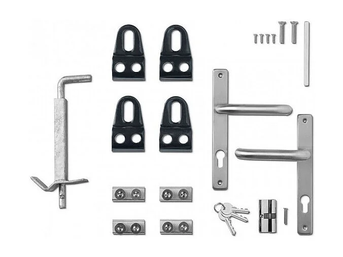 Gegalvaniseerd Stalen hek - Tuinpoort - Met spijlen - Doorgang 4m - Hoogte 1m20 - Antraciet Grijs