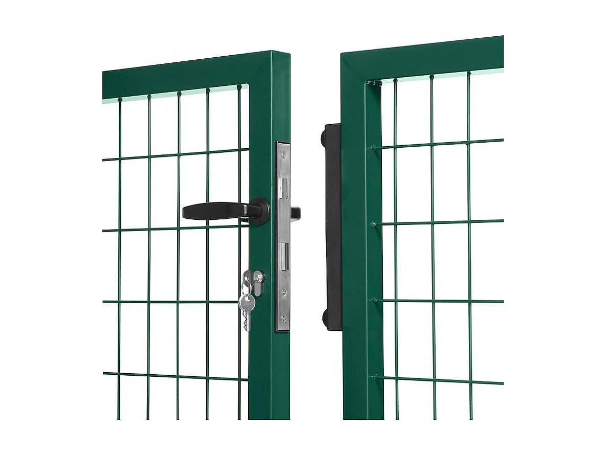 Portail grillagé Square passage 4m ht 2m vert