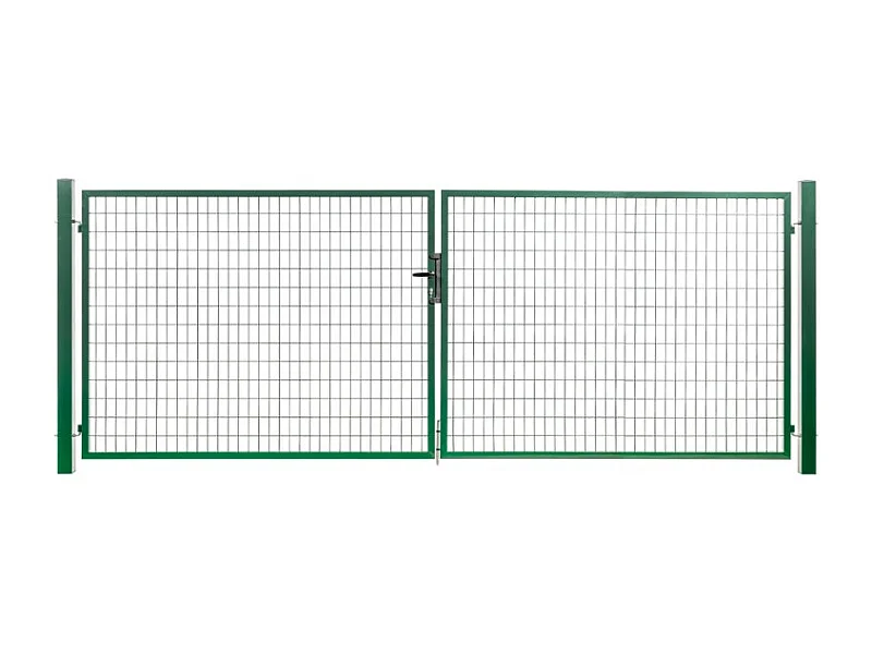 Portail grillagé Square passage 4m ht 2m vert