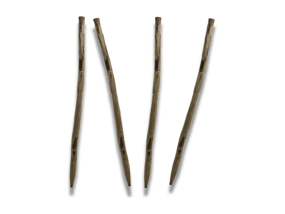 Hout paal in een set van 4 1,50m