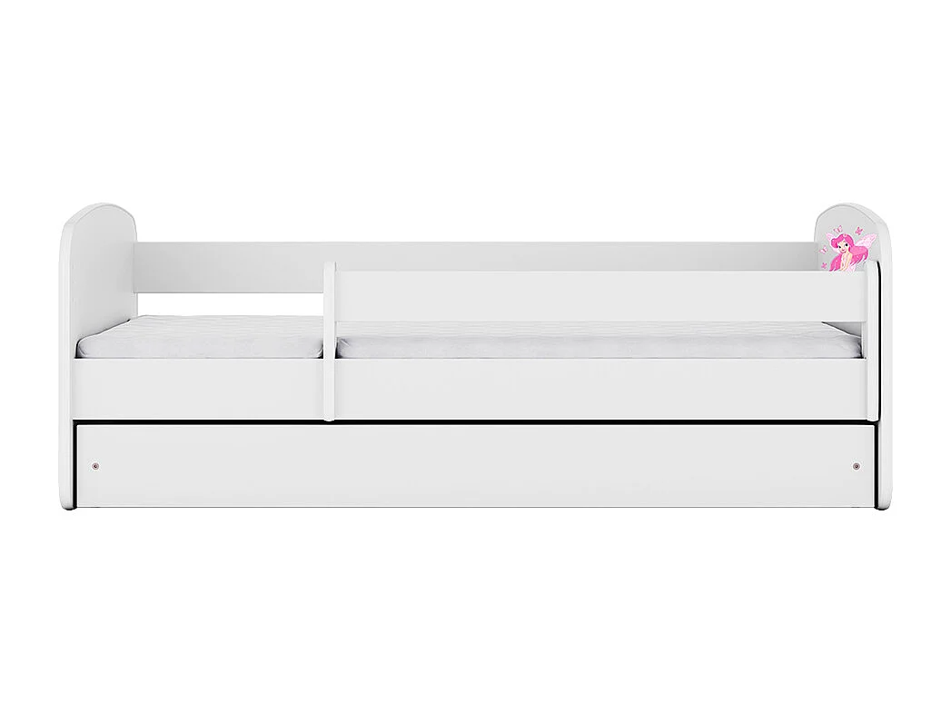 Cama 180 X 80 Cm Kocot Kids Com Gaveta Babydreams Fairy Borboletas White
