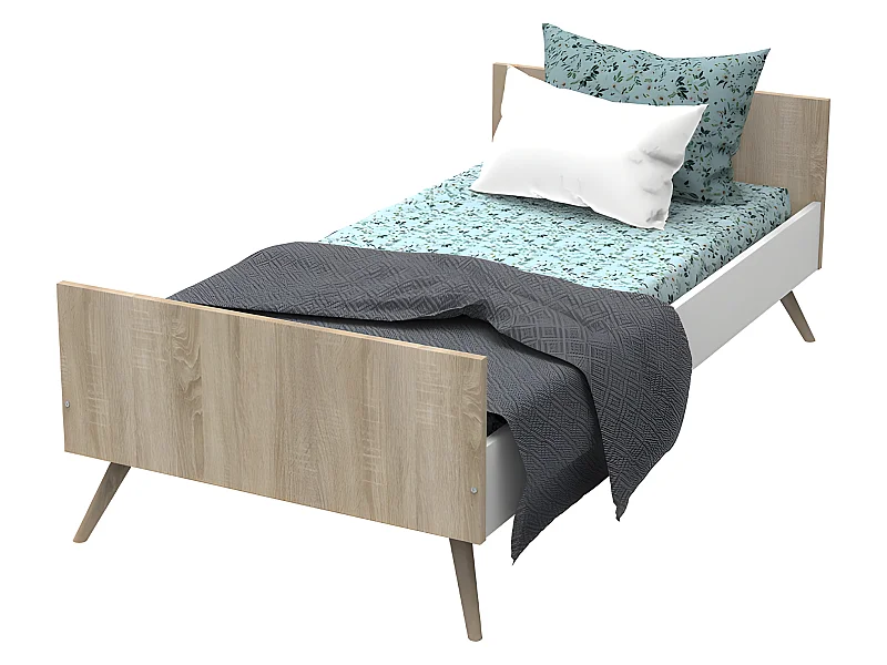 Letto junior in legno marrone 190x90cm