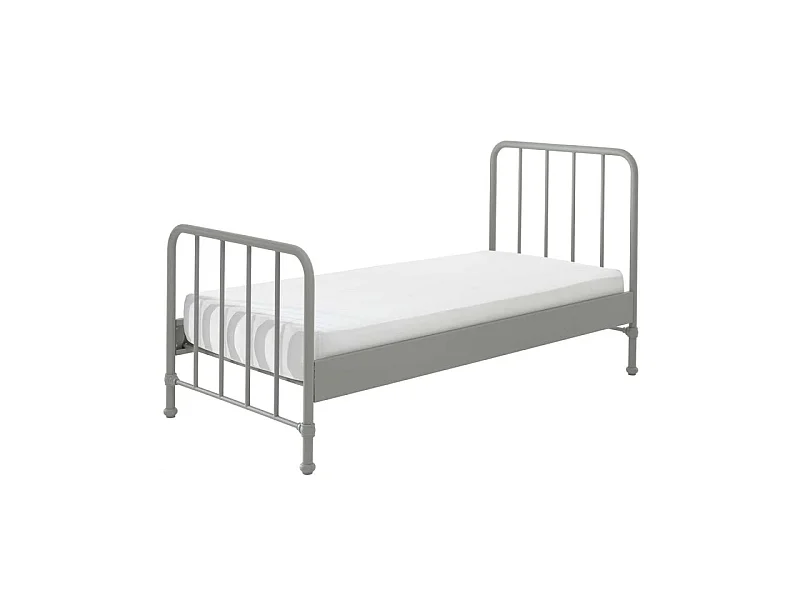 Bronx matgroen metalen eenpersoonsbed 90x200 cm