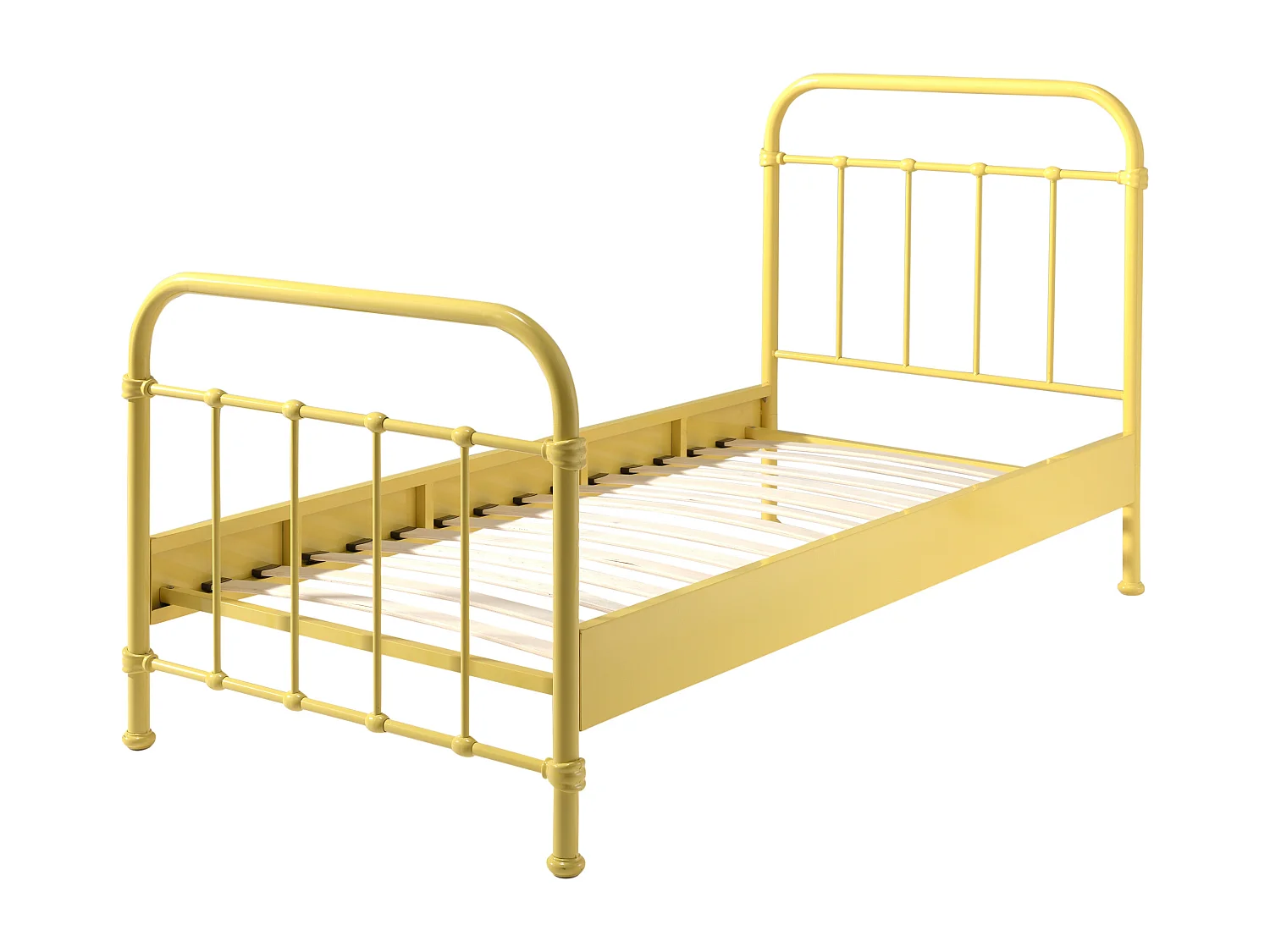 Lit Enfant Métal "New York" 90x200cm Jaune