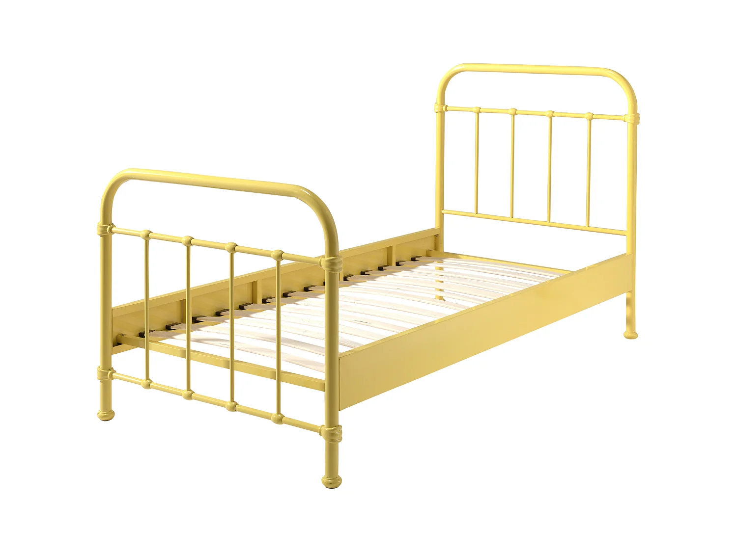 Lit Enfant Métal "New York" 90x200cm Jaune