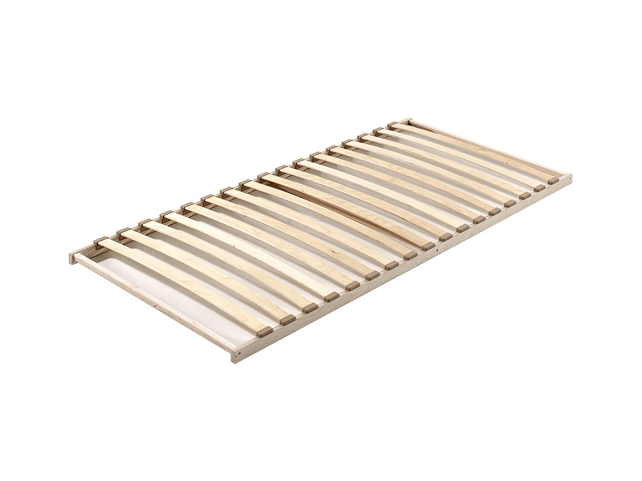 Pack - Lit à Baldaquin Enfant & Sommier "Amori" 90x200cm Blanc