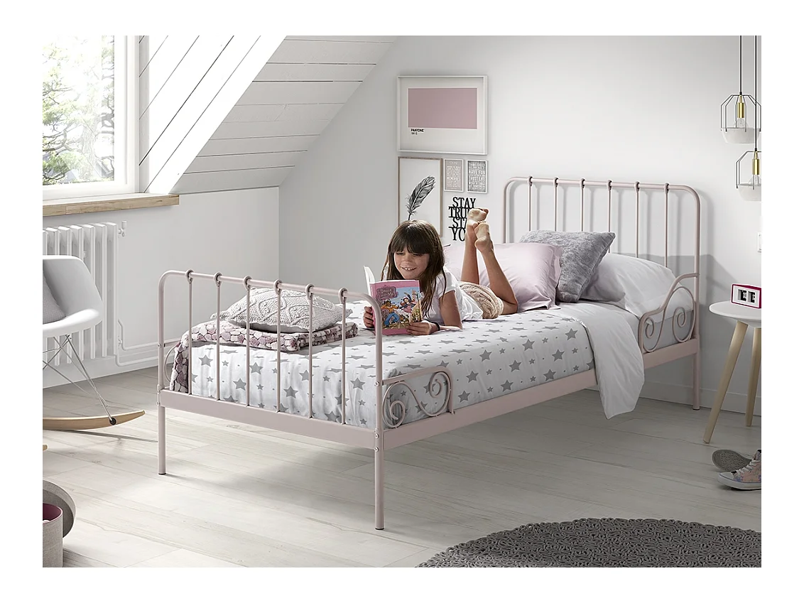 Lit Enfant "Alice" 90x200cm Rose