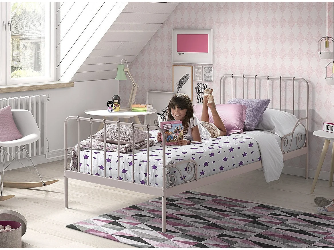 Lit Enfant "Alice" 90x200cm Rose