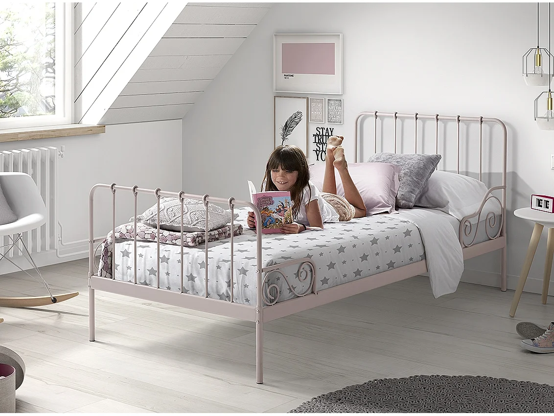 Lit Enfant "Alice" 90x200cm Rose