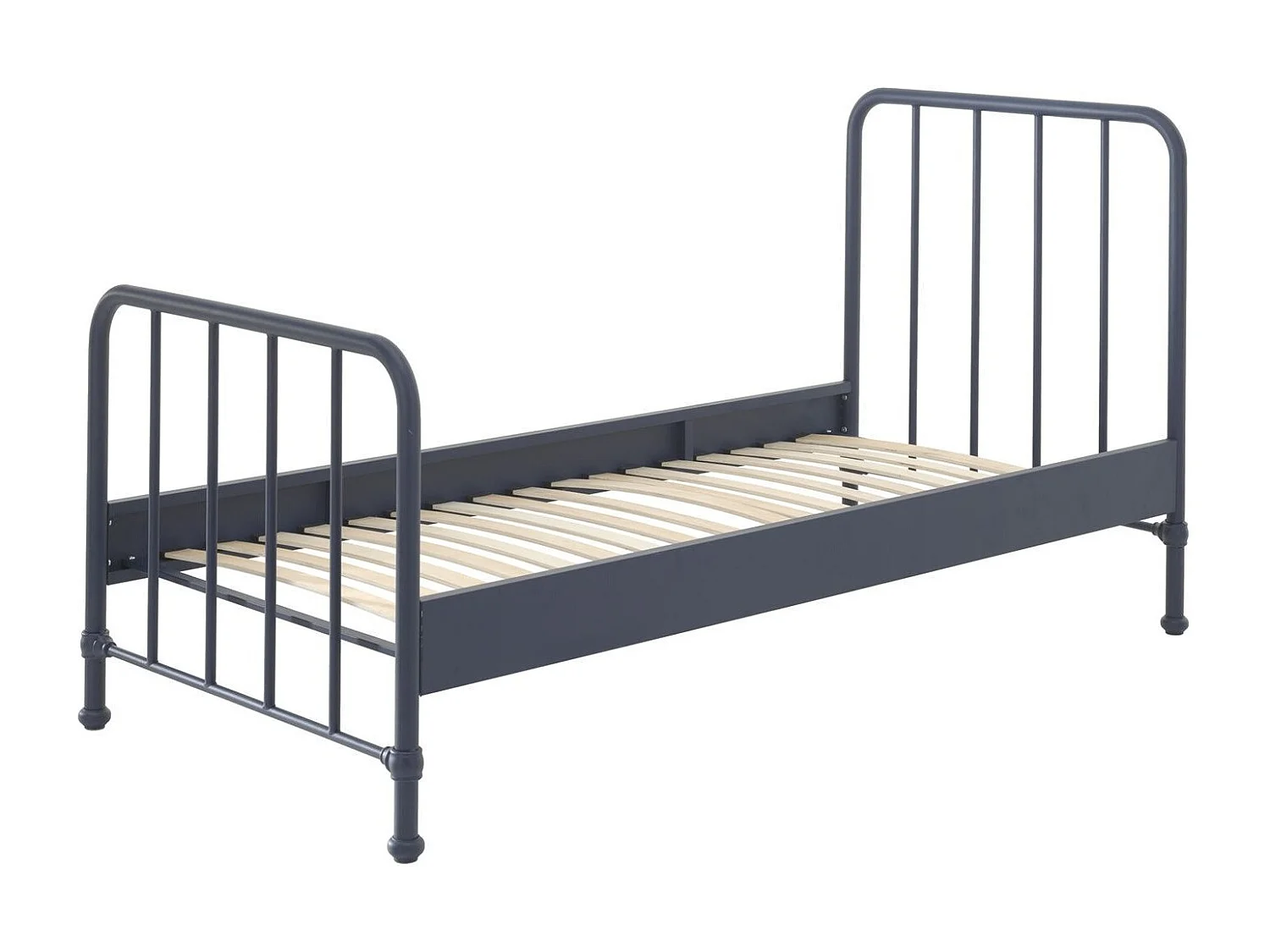 Lit Enfant "Bronxx" 90x200cm Bleu Mat