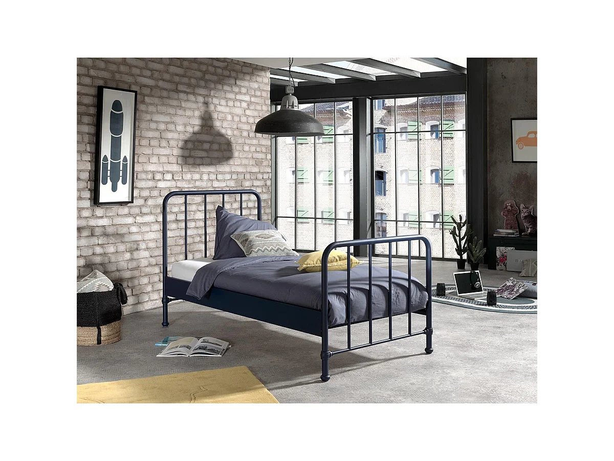 Lit Enfant "Bronxx" 90x200cm Bleu