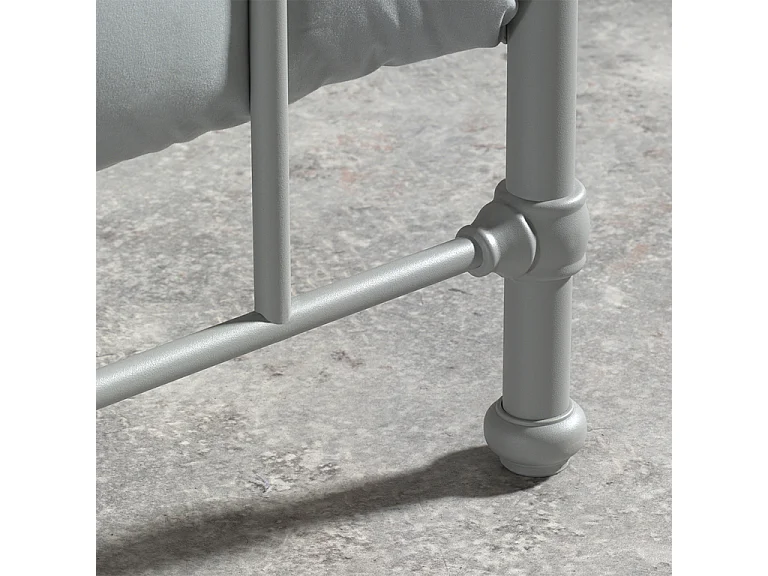 Lit Enfant "Bronxx" 90x200cm Gris Mat