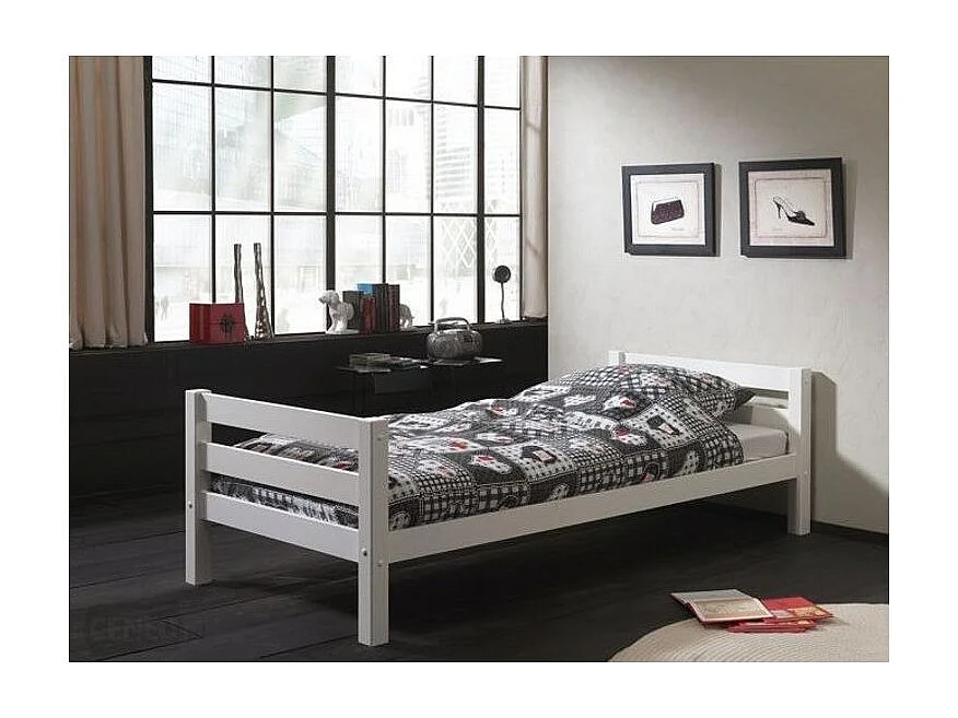 Lit Enfant Simple "Pino" 90x200cm Blanc