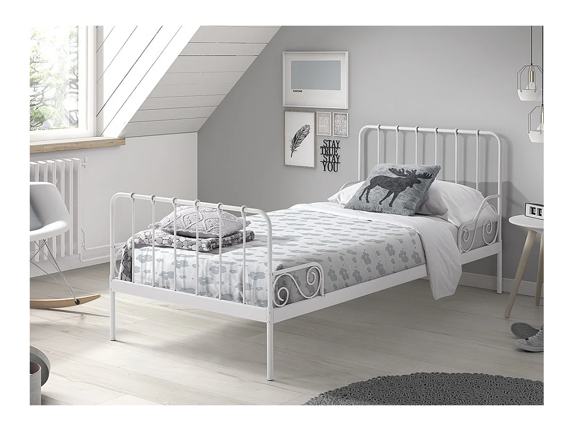 Lit Enfant "Alice" 90x200cm Blanc