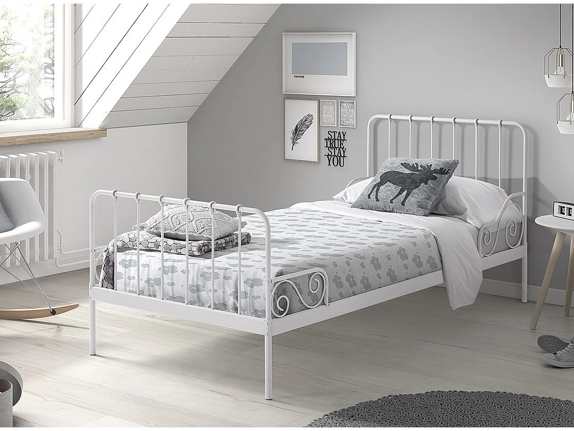 Lit Enfant "Alice" 90x200cm Blanc