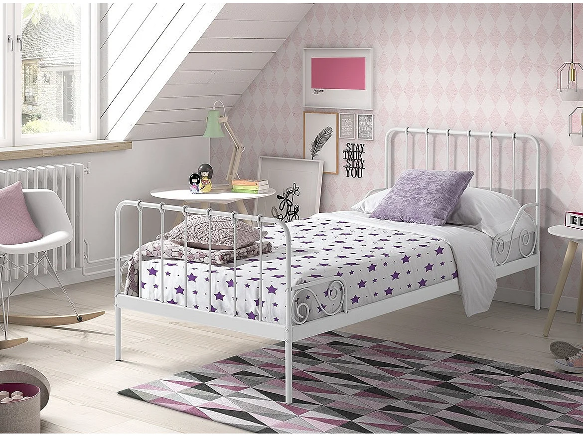 Lit Enfant "Alice" 90x200cm Blanc