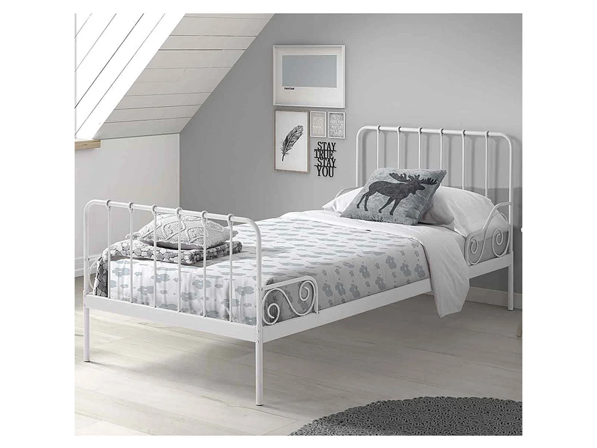 Lit Enfant "Alice" 90x200cm Blanc