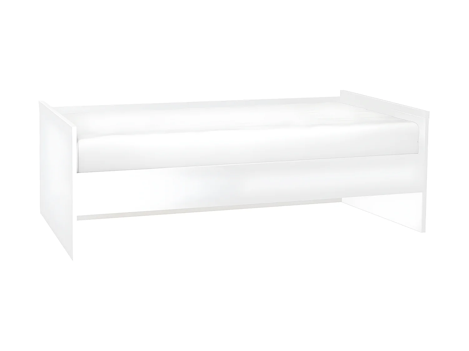 Lit banquette 90x200cm sommier inclus Young User Blanc