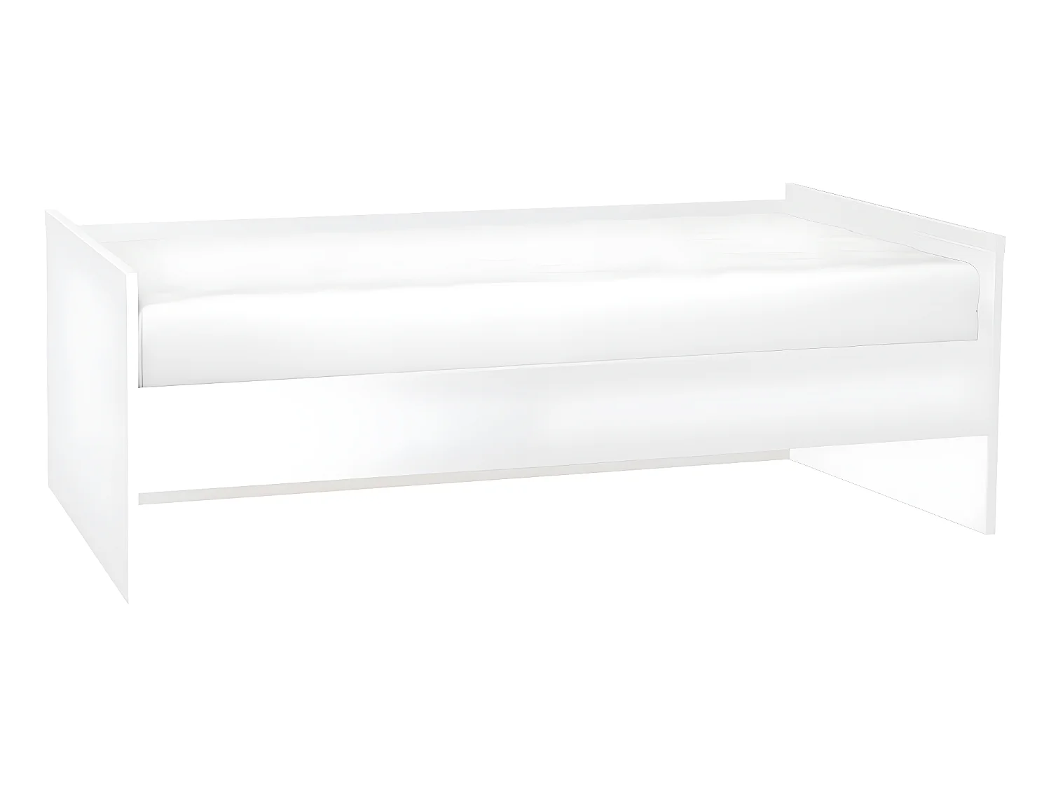 Lit banquette 90x200cm sommier inclus Young User Blanc