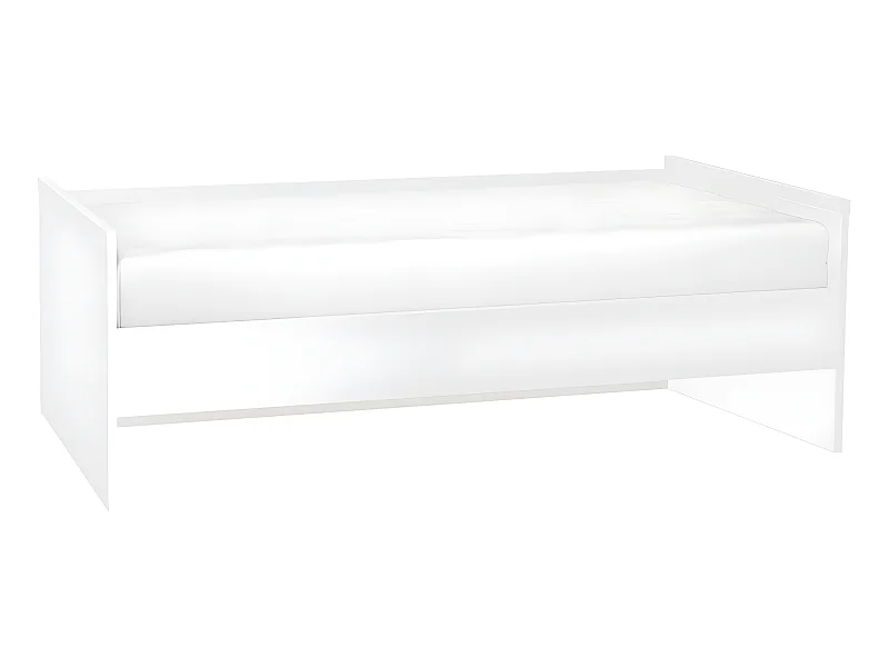 Lit banquette 90x200cm sommier inclus Young User Blanc