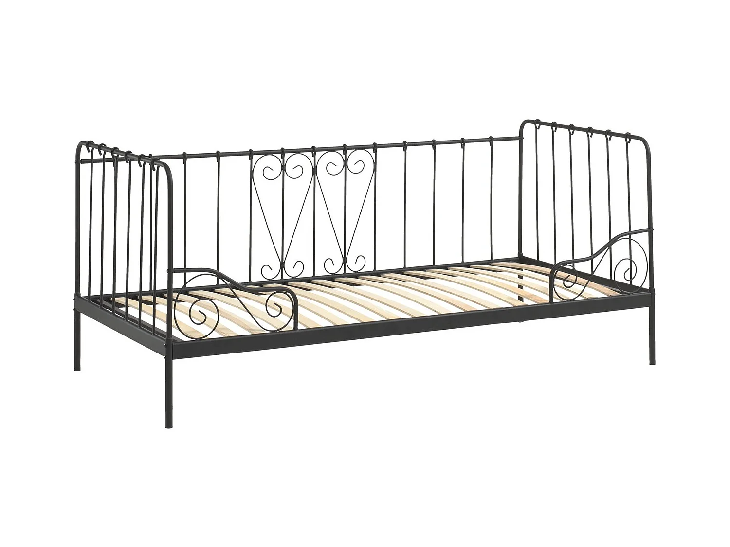 Lit Enfant Banquette "Alice" 90x200cm Noir