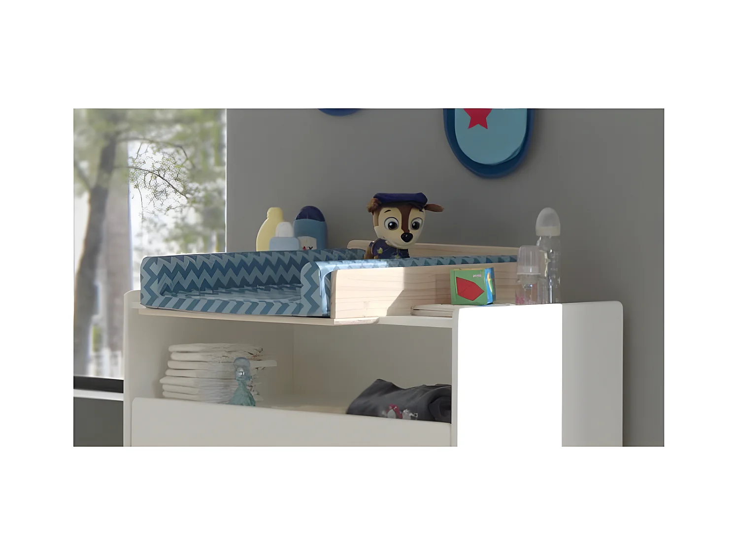 Plan à Langer pour Commode "Kiddy" 72cm Naturel