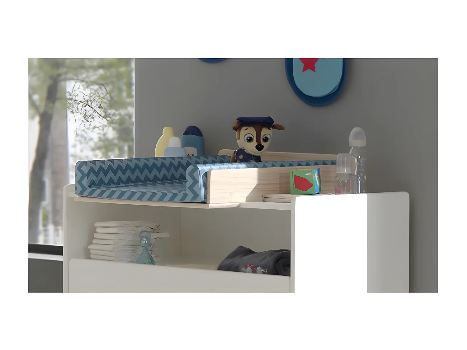 Plan à Langer pour Commode "Kiddy" 72cm Naturel