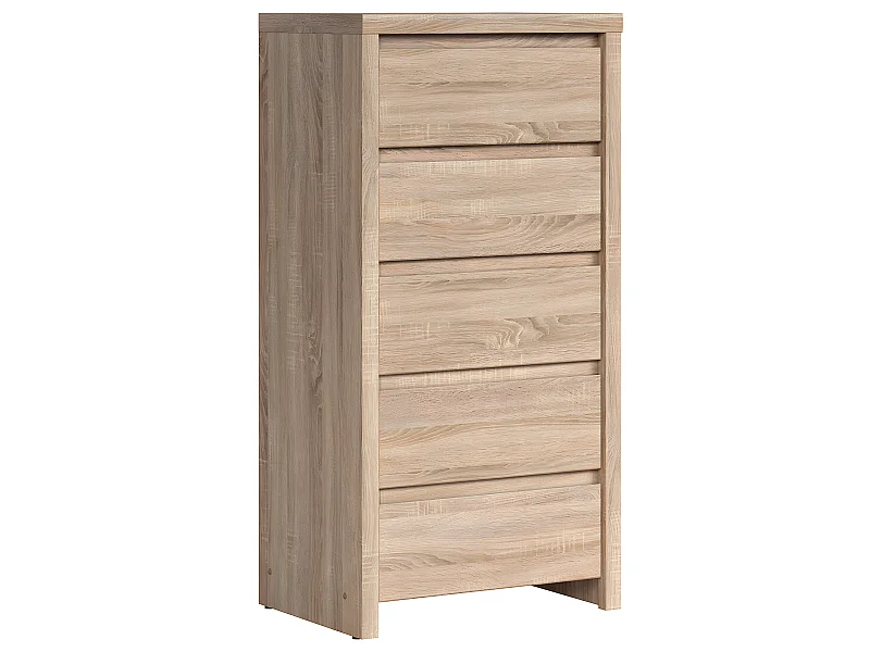 Cómoda Soren Wood com 5 gavetas