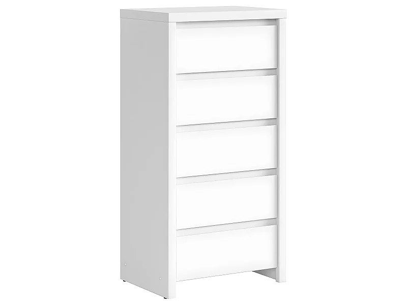 Chiffonnier 5 tiroirs Soren Blanc
