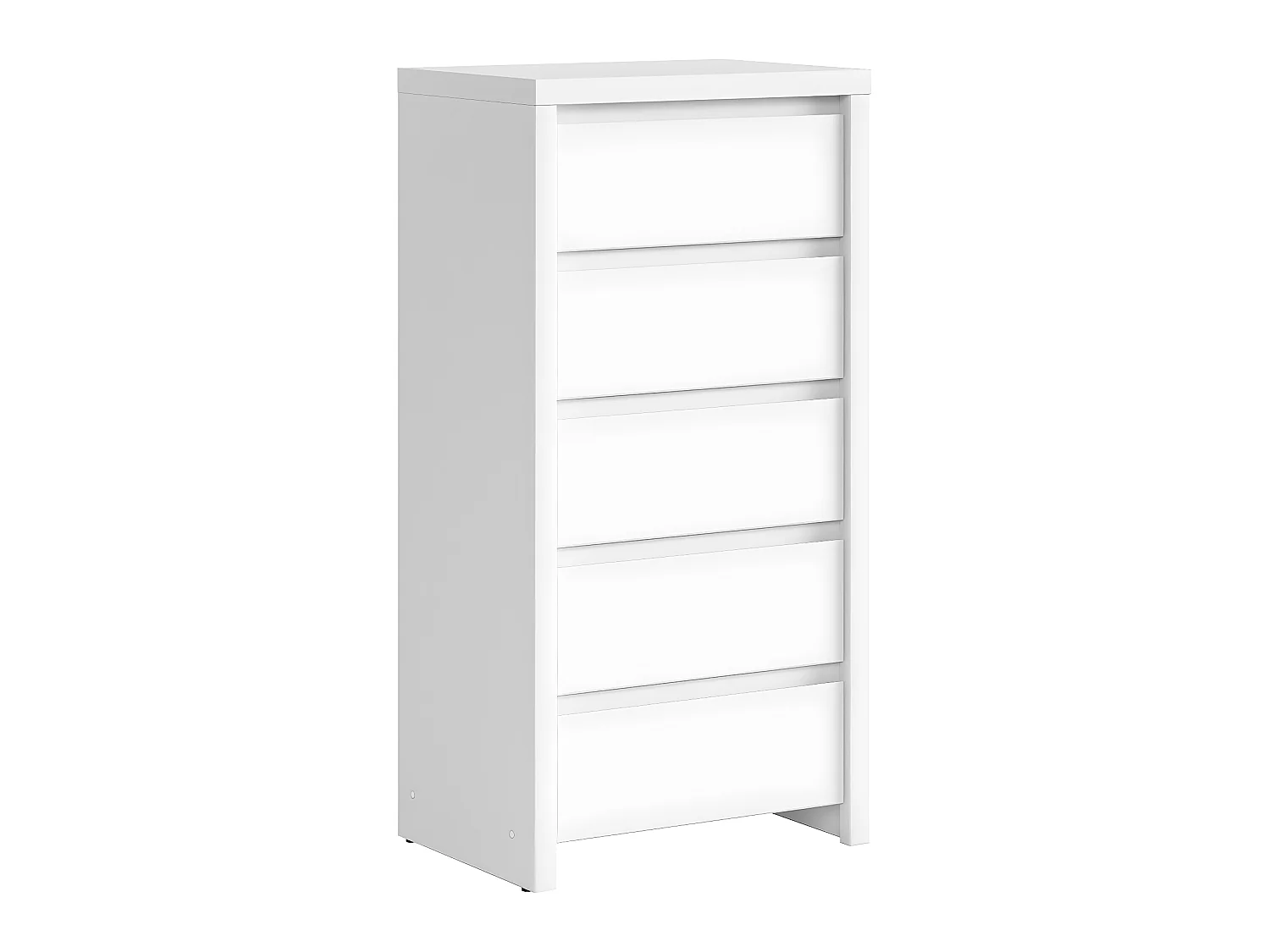 Chiffonnier 5 tiroirs Soren Blanc